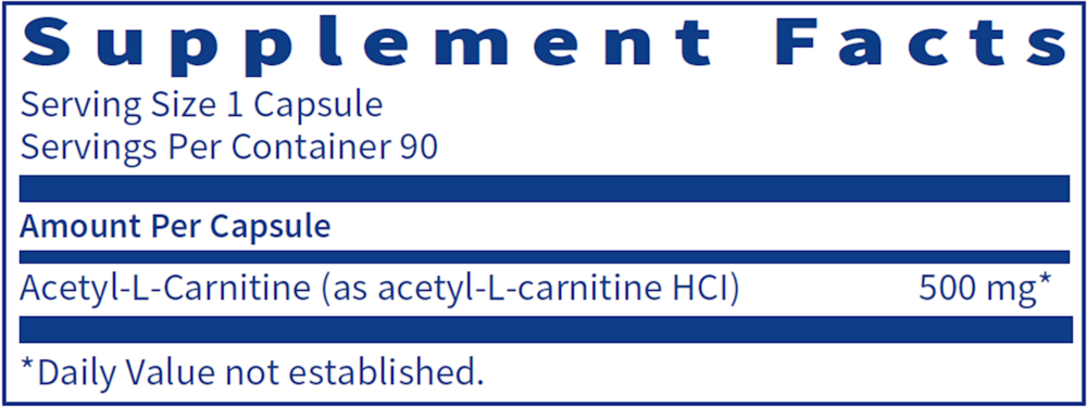 Acetyl-L-Carnitine (500 mg)