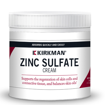 Zinc Sulfate Topical Cream 4 oz by Kirkman Labs