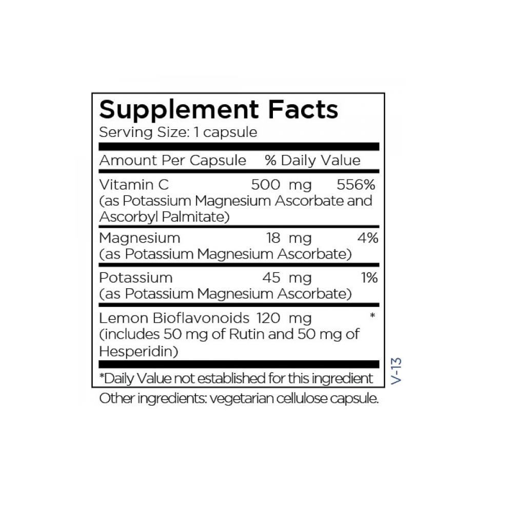 Buffered Vitamin C 500mg 100 caps by Metabolic Maintenance