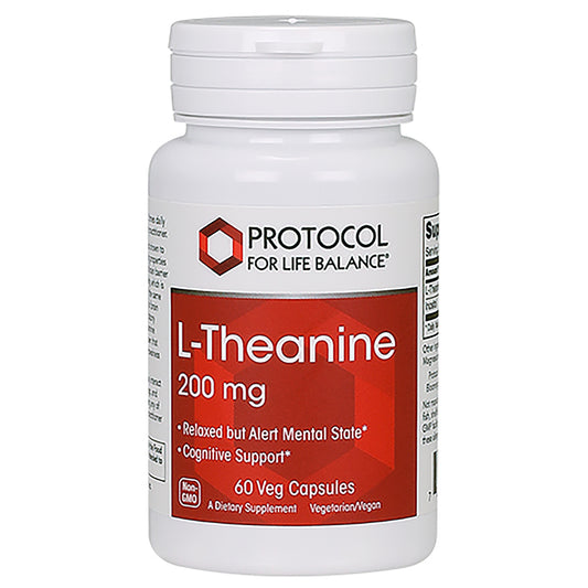 L-Theanine 200mg 60 caps by Protocol for Life Balance