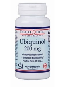 Ubiquinol 200 mg 60 gels by Protocol for Life