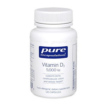 Vitamin D3 5000 IU 120 vcaps  Pure Encapsulations 