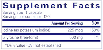 Iodine and Tyrosine 120 vcap by Pure Encapsulations