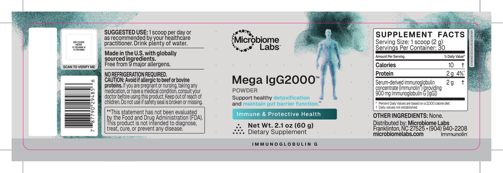 Mega IgG2000™ Microbiome Labs