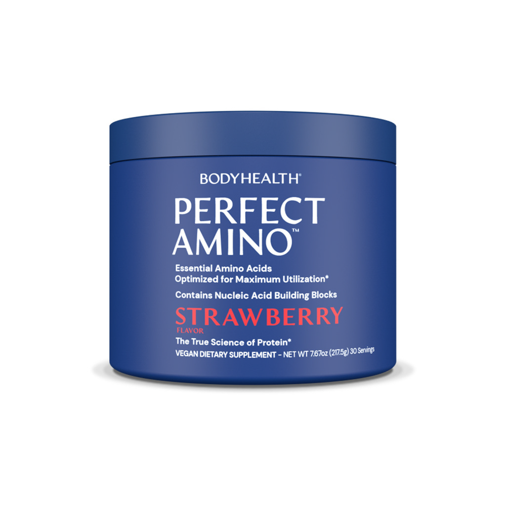 PerfectAmino Powder, Strawberry BodyHealth by Living Well Today International