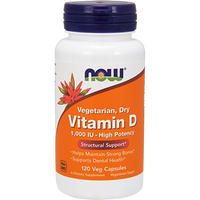 Vitamin D 1000 IU 120 vcaps by NOW