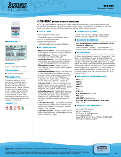 MBC by Systemic Formulas