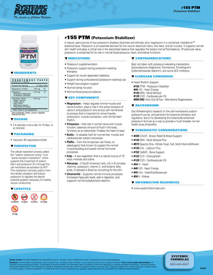 PTM Potassium Stabilizer by Systemic Formulas