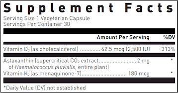 K2-D3 w/Astaxanthin 30 vegcaps