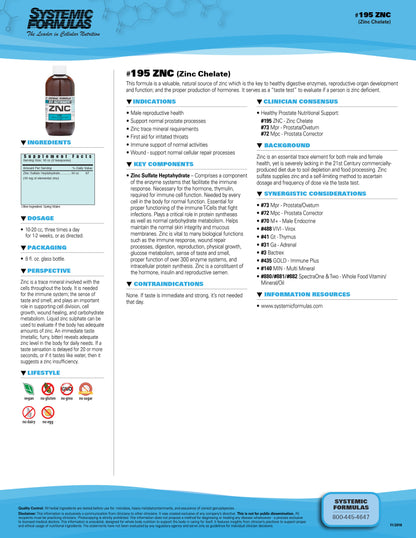 ZNC – Zinc Chelate by Systemic Formulas