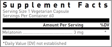 Melatonin 3 mg 60 tabs