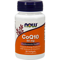 CoQ10 50 mg 50 softgels by NOW