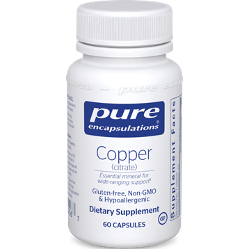 Copper (citrate) 60 vcaps by Pure Encapsulations