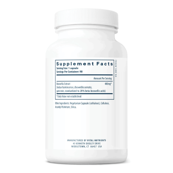 Boswellia Extract 400 mg 90 vegcaps by Vital Nutrients