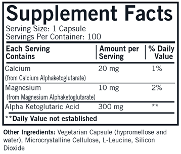 Alpha Ketoglutaric Acid 100 caps by Kirkman Labs