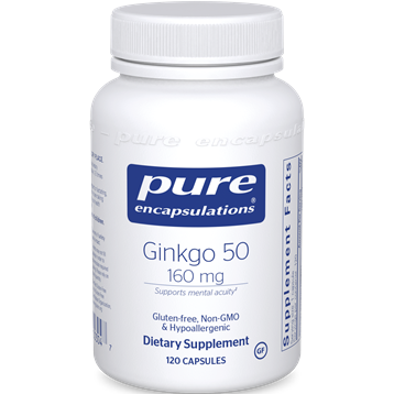 Ginkgo 50 160 mg 120 vegcaps by Pure Encapsulations