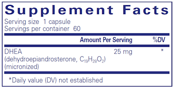 DHEA (micronized) 25 mg 60 vcaps by Pure Encapsulations