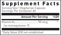 Vitamin K2 with Menaquinone-7 60 vcaps by Douglas Laboratories