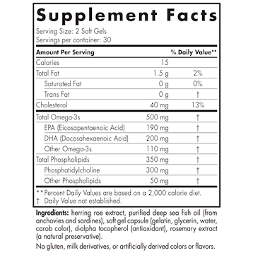 Omega-3 Phospholipids 60 softgels