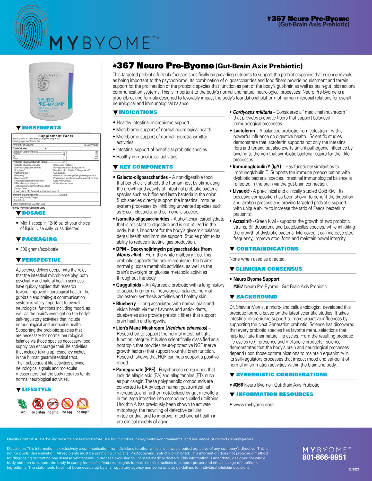 NEURO PRE-BYOME by Systemic Formulas