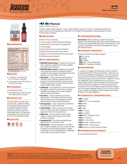 Gt – Thymus by Systemic Formulas