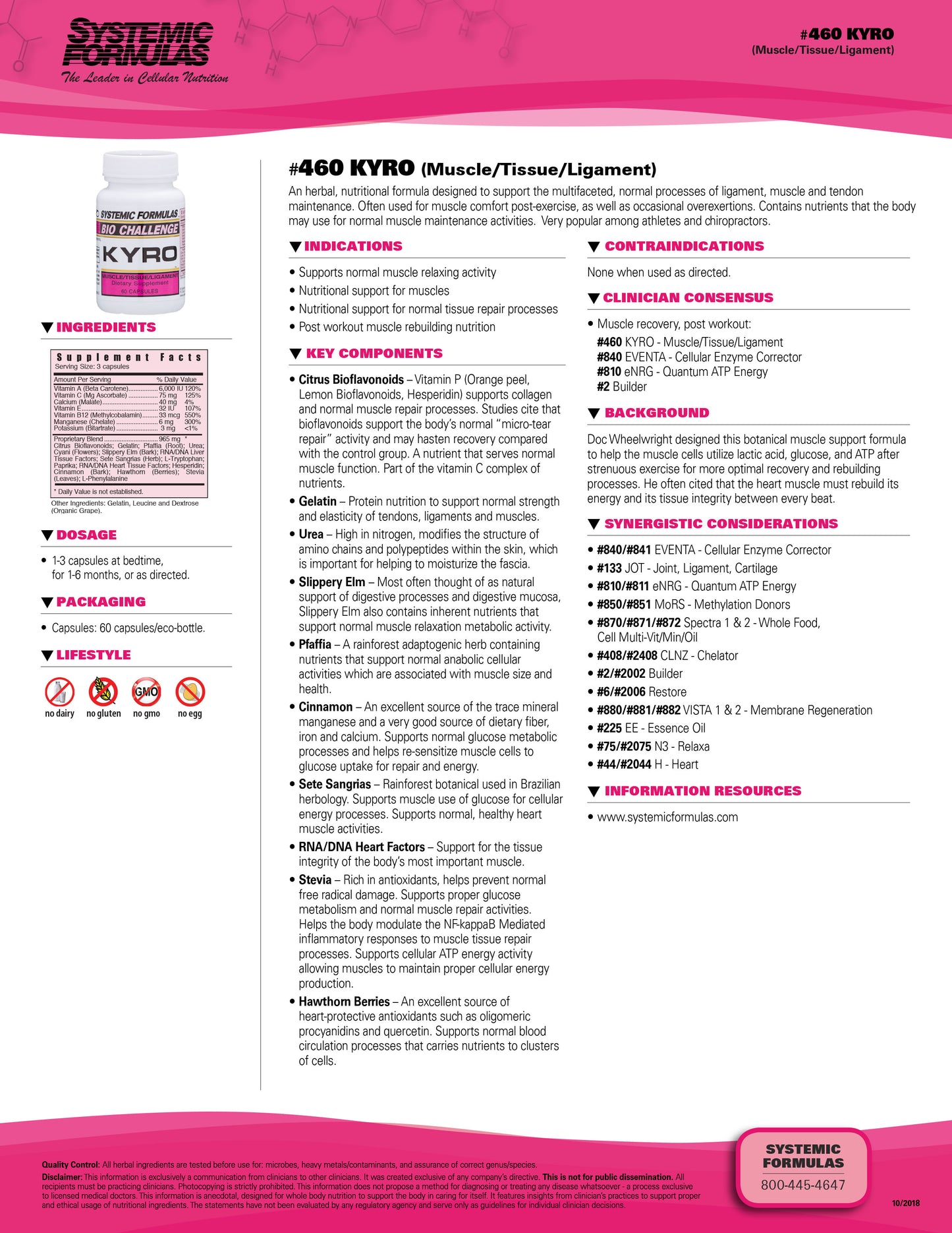 KYRO Muscle Tissue Ligament by Systemic Formulas