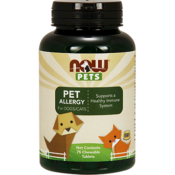 Pet Allergy 75 chew tabs by NOW