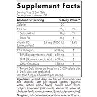 ProOmega-D Lemon 120 softgels