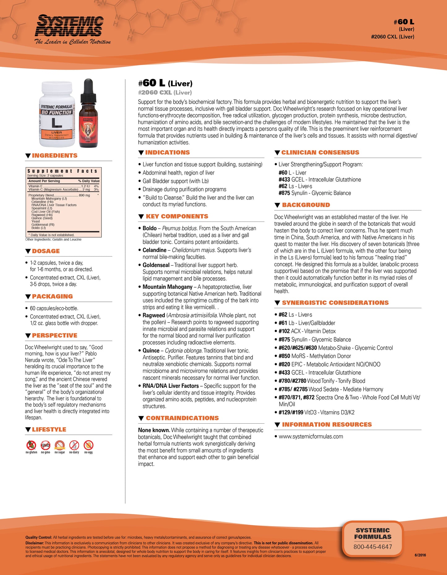 CXL Liver by Systemic Formulas