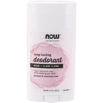 Long-Lasting Deodorant Rose Ylang 2.2 oz by NOW