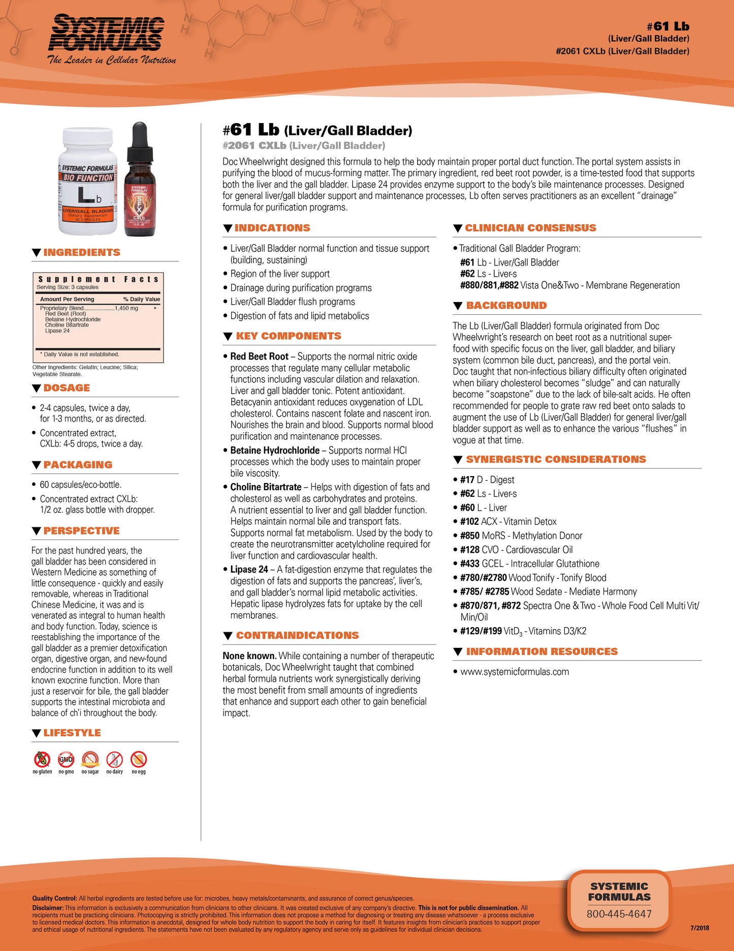 Lb – Liver/Gall Bladder by Systemic Formulas