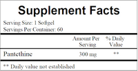 Pantethine 300 mg 60 softgels by Ecological Formulas