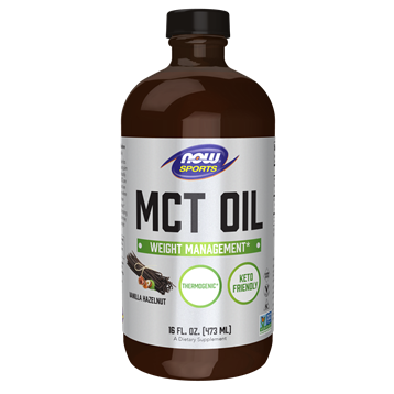MCT Oil Vanilla Hazelnut 16 fl oz by NOW