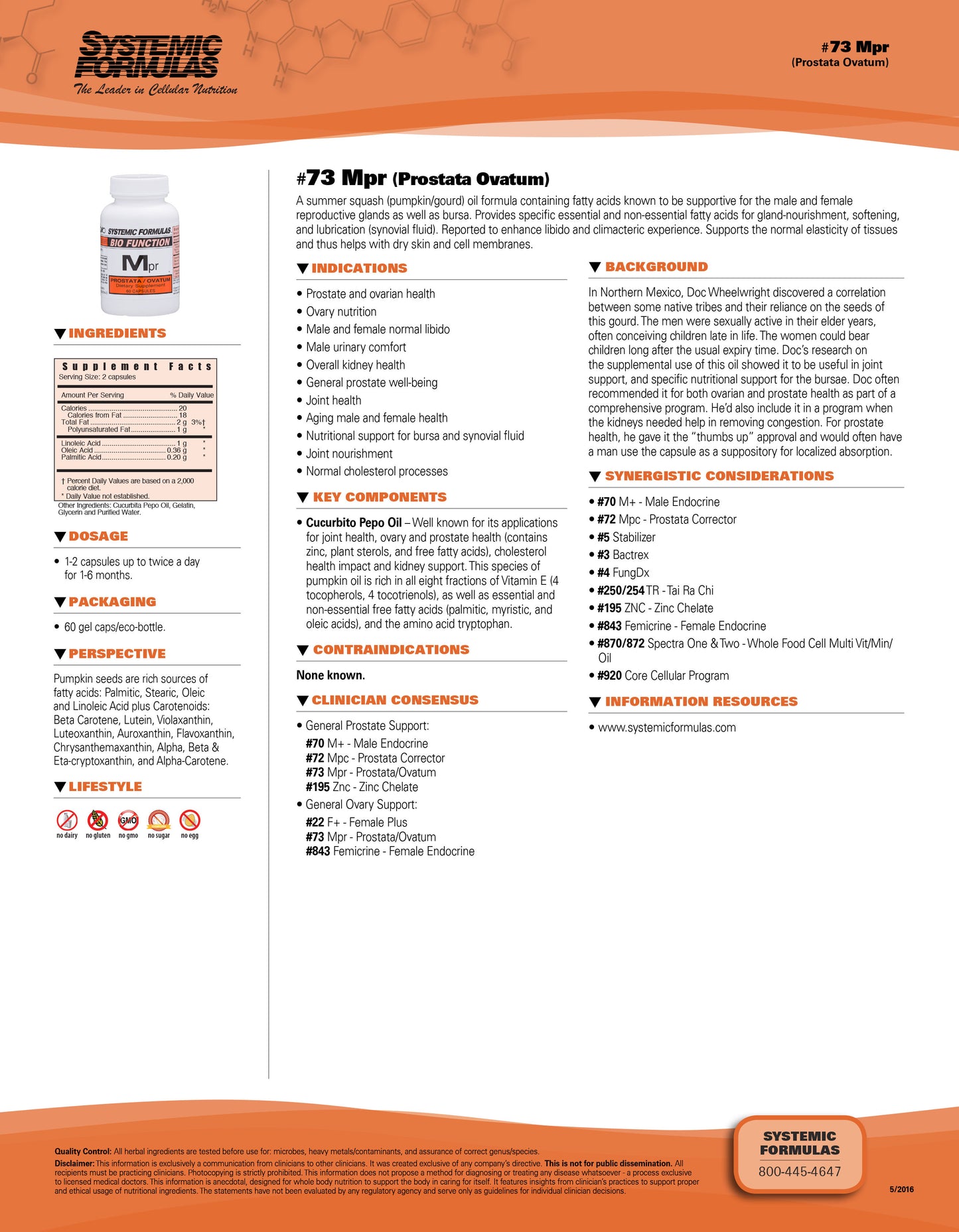 Mpr – Prostata Ovatum by Systemic Formulas