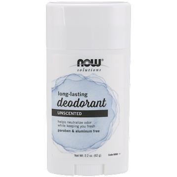 Long-Lasting Deodorant Unscented 2.2 oz by NOW