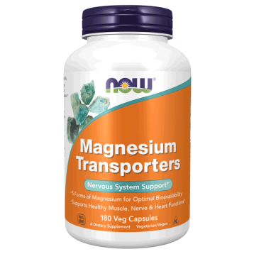 Magnesium Transporters 180 vegcaps by NOW