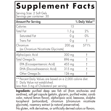 ProOmega Blood Sugar 60 softgels