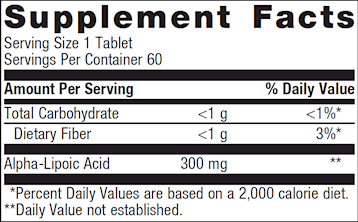 Meta Lipoate® 60 T (300 mg) by Metagenics