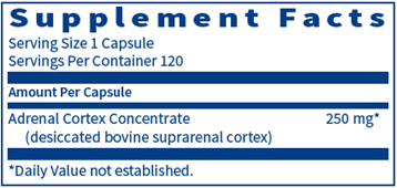 Adrenal Cortex 120 caps by Klaire Labs