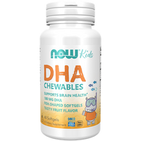 Kids Chewable DHA 100 mg 60 gels by NOW
