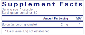 Boron 2 mg 60 vcaps by Pure Encapsulations