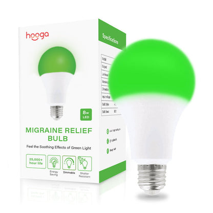 Migraine Relief Green Light Bulb by Hooga