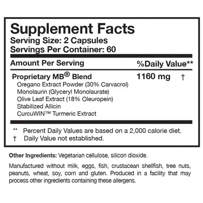 Microbinate 120 capsules by Researched Nutritionals