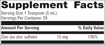 Zinc Drink™ liquid (28 servings) by Metagenics