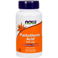 Pantothenic Acid 500 mg 100 caps by NOW