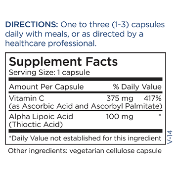 Alpha Lipoic Acid 100mg 90 Caps by Metabolic Maintenance