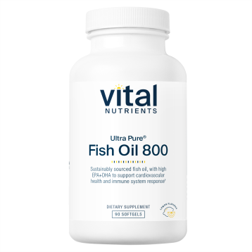 Ultra Pure Fish Oil 800 Lemon 90 gels by Vital Nutrients