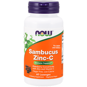 Sambucus Zinc-C 60 lozenges by NOW