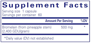 Bromelain 2400 500 mg 60 vcaps by Pure Encapsulations