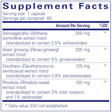 Energy Xtra 60 vegcaps by Pure Encapsulations